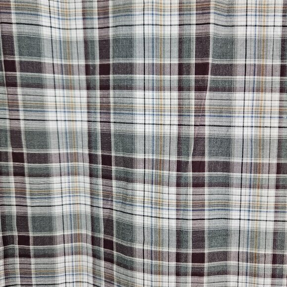 Peter Millar Mens Plaid Button-Up Shirt Extra Large Cotton Long Sleeve Casual - Picture 7 of 8